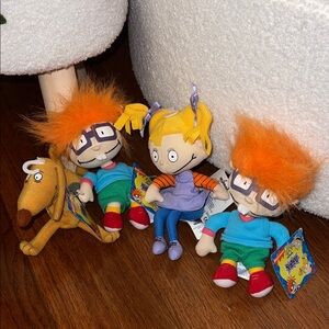 NWT Nickelodeon Rugrats Chuckie, Angelica & Spike Child Bean Bags